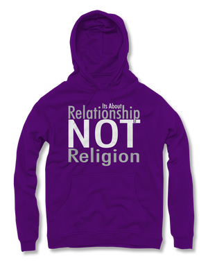 Relationship not Religion Typeface Hoodies