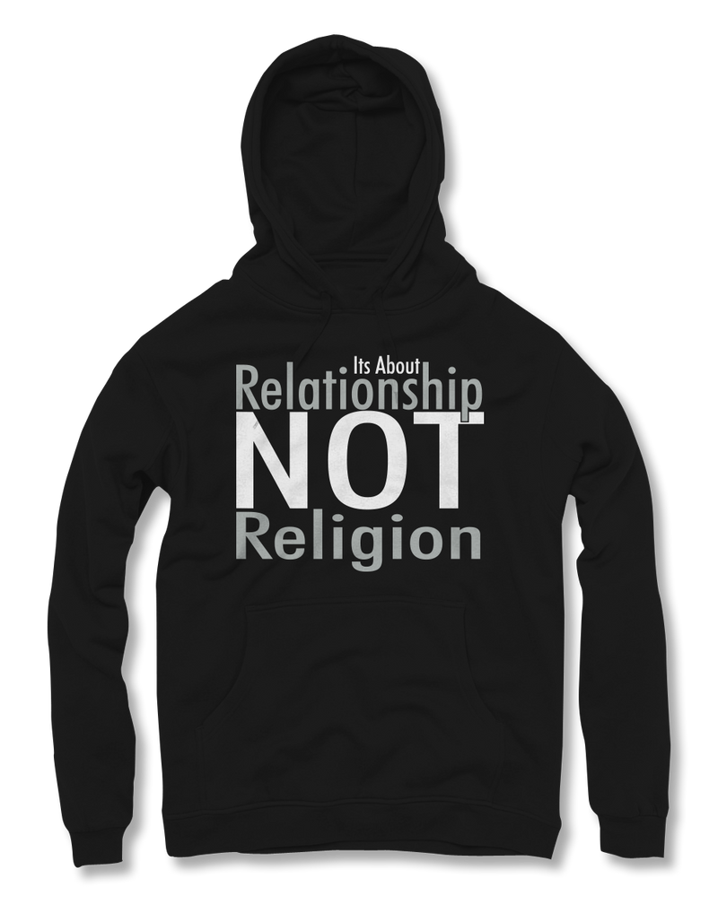 Relationship not Religion Typeface Hoodies