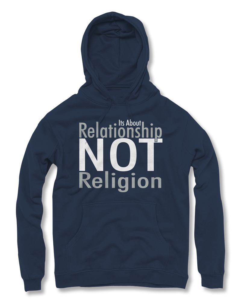 Relationship not Religion Typeface Hoodies