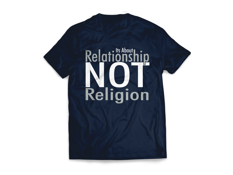 Relationship not Religion Typeface Tees