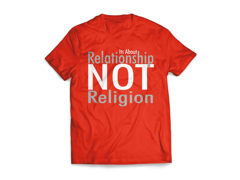 Relationship not Religion Typeface Tees