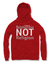 Relationship not Religion Typeface Red Hoodie - NX Level Living 