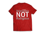 Relationship not Religion Typeface Tees