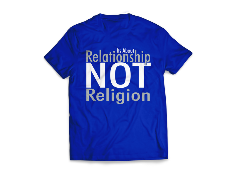 Relationship not Religion Typeface Tees