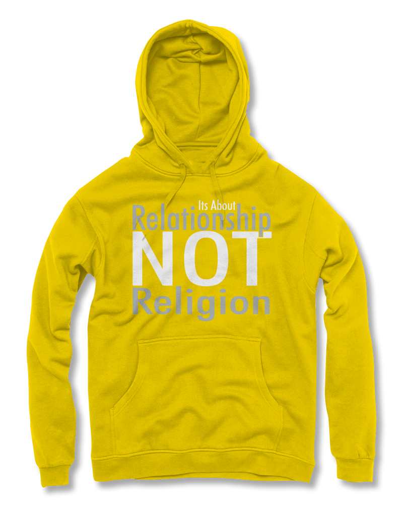 Relationship not Religion Typeface Hoodies