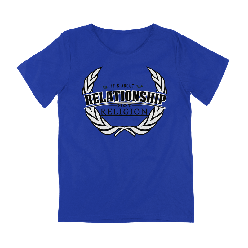 Relationship not Religion Royal Blue Woman Tees - NX Level Living 