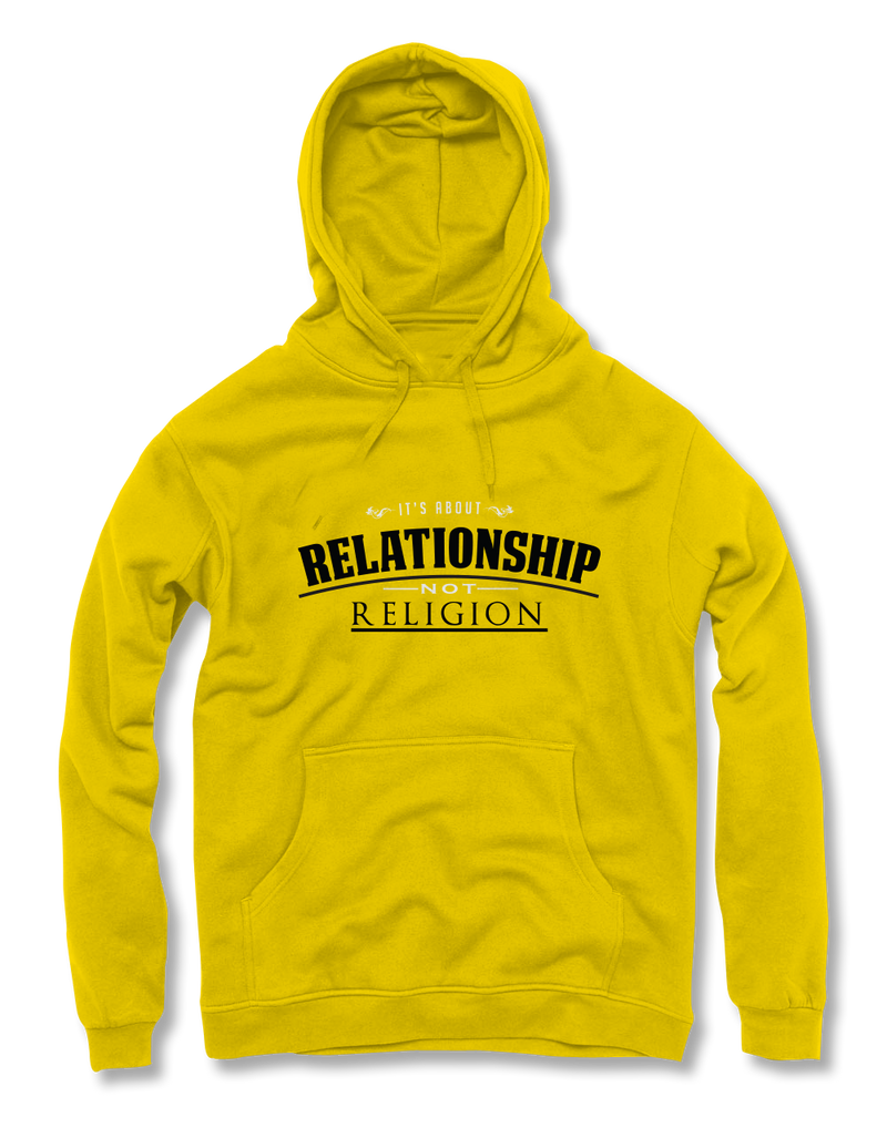 Relationship not Religion Yellow Hoodie - NX Level Living 